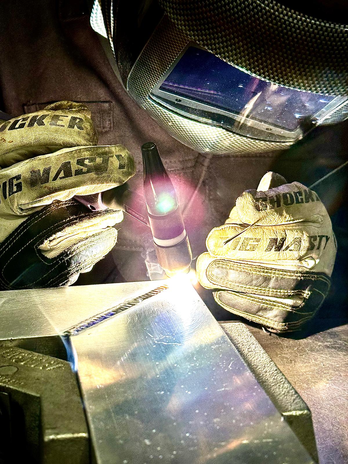 Welder working